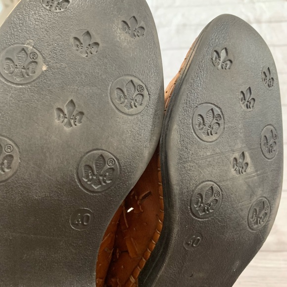 Rieker Womens Size 40 / 9 Brown Leather Shoes - Picture 10 of 12